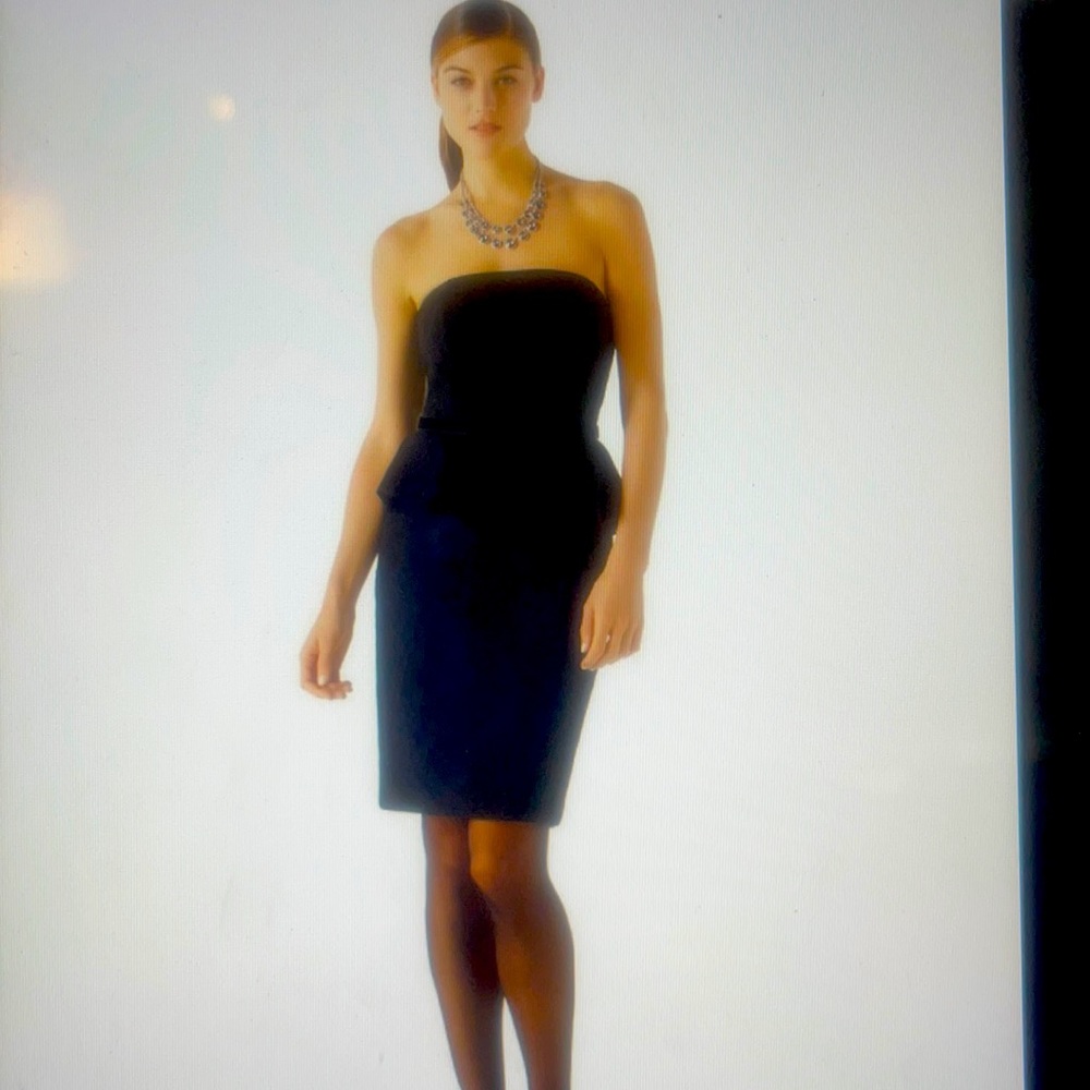 NWT White house black market black lace peplum dress! SZ M! $180